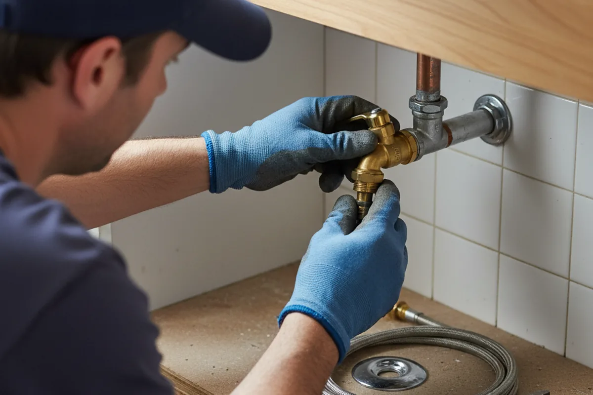 Shutoff valve and fitting work during Faucet and Fixture Repair in Berrysburg